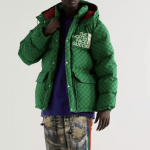 Gucci x The North Face Print Jacket Green