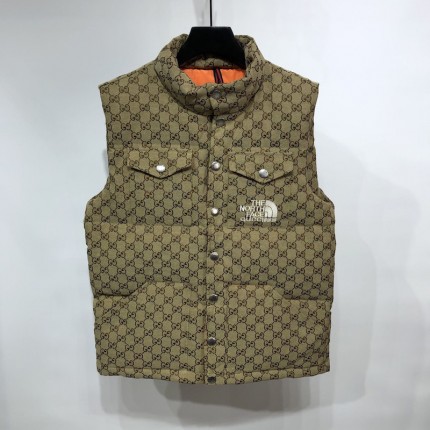 The North Face x Gucci nylon vest Beige