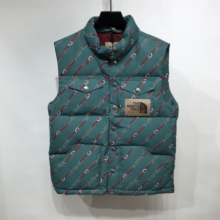 The North Face x Gucci nylon vest Blue