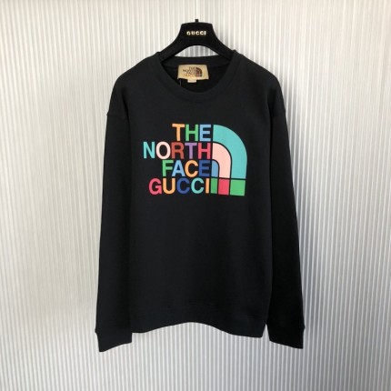 The North Face x Gucci cotton sweatshirt Black