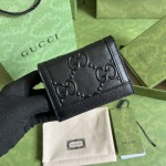 Gucci GG card case wallet ‎676150 Black