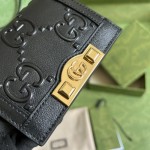 Gucci GG card case wallet ‎676150 Black