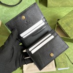 Gucci GG card case wallet ‎676150 Black