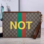 Gucci 'Fake/Not' print pouch ‎636171