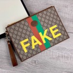 Gucci 'Fake/Not' print pouch ‎636171