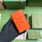 Gucci Jumbo GG card case Orange ‎739478