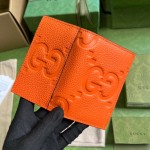 Gucci Jumbo GG card case Orange ‎739478