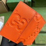 Gucci Jumbo GG card case Orange ‎739478