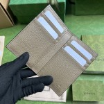 Gucci Jumbo GG card case Taupe ‎739478