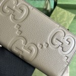 Gucci Jumbo GG continental wallet Taupe ‎739484