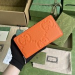 Gucci Jumbo GG continental wallet Orange ‎739484