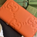 Gucci Jumbo GG continental wallet Orange ‎739484