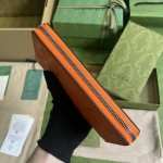 Gucci Jumbo GG continental wallet Orange ‎739484