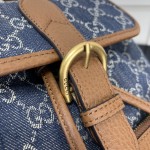 Gucci Backpack with Interlocking G ‎674147 Denim