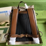 Gucci Medium backpack with Interlocking G ‎696013 Brown