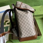 Gucci Medium backpack with Interlocking G ‎696013 Brown