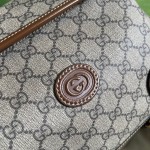 Gucci Medium backpack with Interlocking G ‎696013 Brown