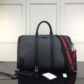 Replica Gucci GG Black carry-on duffle bag