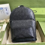 Gucci GG embossed backpack black 658579