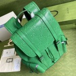 Gucci GG embossed backpack Green 625770