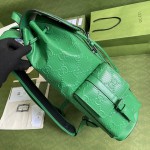 Gucci GG embossed backpack Green 625770