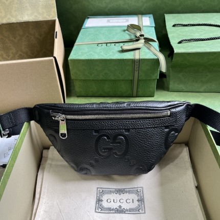 Gucci Jumbo GG small belt bag Black ‎658582