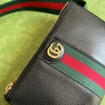 Gucci Ophidia GG heart utility belt Black