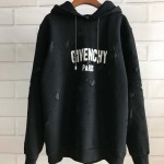 Givenchy Paris Destroyed Hoodies Black