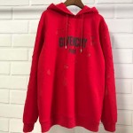 Givenchy Paris Destroyed Hoodies Red