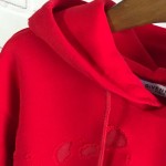 Givenchy Paris Destroyed Hoodies Red