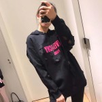 Givenchy Paris Destroyed Hoodies Black with red