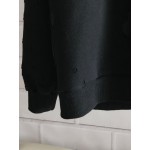 Givenchy Paris Destroyed Hoodies Black with red