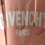 Givenchy Paris Destroyed Hoodies Pink