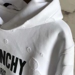 Givenchy Paris Destroyed Hoodies White