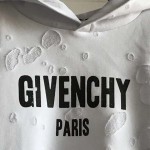 Givenchy Paris Destroyed Hoodies White