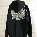 Givenchy Gemini Embroidered Hoodies Black