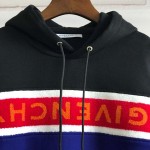 Givenchy Towelling Band Hoodie Black