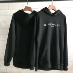 Blurred Givenchy Paris Hoodies Black