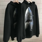 Givenchy Shark Printed Hoodie Black