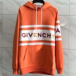 Givenchy Paris 4G Contrasting Hooded Sweatshirt Orange