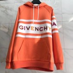 Givenchy Paris 4G Contrasting Hooded Sweatshirt Orange