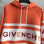 Givenchy Paris 4G Contrasting Hooded Sweatshirt Orange