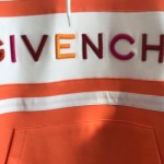 Givenchy Paris 4G Contrasting Hooded Sweatshirt Orange