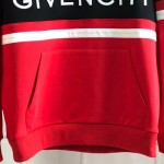 Givenchy Paris 4G Contrasting Hooded Sweatshirt Red