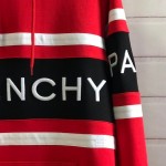 Givenchy Paris 4G Contrasting Hooded Sweatshirt Red