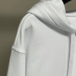 Givenchy Archetype slim fit hoodie in fleece white