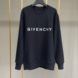 Givenchy Archetype slim fit sweatshirt in fleece black