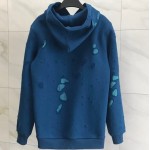 Givenchy destroyed hoodie blue