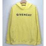 Givenchy Embroidered Oversized Hoodies Yellow