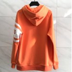 Givenchy hoodie with contrasting stripes orange